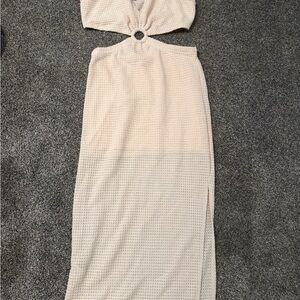 SHEIN Cream Maxi Dress